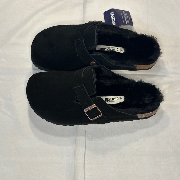 BIRKENSTOCK Boston Shearling Clogs Black size 7 7.5 8 8.5 9 9.5 38 39 40 Women’s - Picture 5 of 5